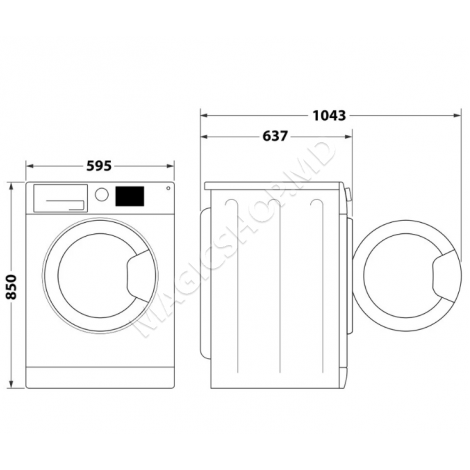 Mașina de spălat rufe Hotpoint-Ariston NLCD 948 BS A EU